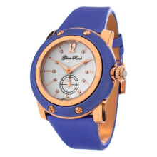 Женские наручные часы Женские часы аналоговые круглые фиолетовый браслет Glam Rock