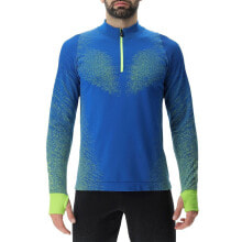 UYN Running Exceleration Zip Up Long Sleeve T-Shirt