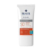 Средства для загара и защиты от солнца Rilastil Sun System D-Clar Uniforming Cream Medium Color SPF50+ Водостойкий солнцезащитный крем, выравнивающий тон кожи,  для гиперпигментной кожи 40 мл