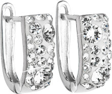 Женские ювелирные серьги Серебряные серьги с кристаллами Swarovski Evolution Group 31123.1