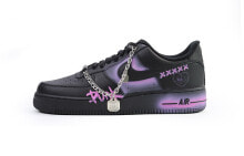 【定制球鞋】 Nike Air Force 1 Low 07 朋克魅影 涂鸦 低帮 板鞋 男女同款 黑色 / Кроссовки Nike Air Force CW2288-001