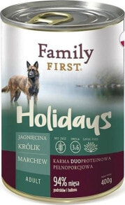 Family First FamilyFirst Jagnięcina+królik+marchew adult 400g