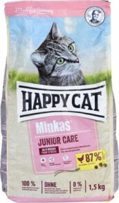 Купить влажные корма для кошек Happy Cat: Happy Cat Happy Cat Minkas Junior Care Drób 1,5 kg