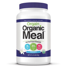 Сывороточный протеин Orgain Organic Meal Растительный протеиновый порошок с 8 г органической клетчатки  20 г белка  10 органических фруктов и овощей с ванильным вкусом 912 г