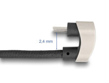 USB 2.0 Kabel Type-C Stecker zu 180° gewinkelt 2 m PD 60 W