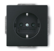 Smart sockets, switches and frames bUSCH JAEGER 20 EUCKS-885 - CEE 7/3 - 2P+E - Black - 250 V - 16 A - 71 mm