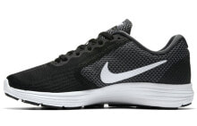 Nike REVOLUTION 3 编织 低帮 跑步鞋 女款 黑白 / Nike Revolution 3 819303-001
