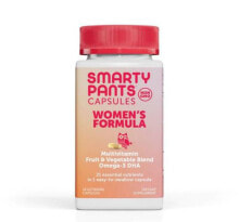 Витаминно-минеральные комплексы smartyPants Multivitamin Women's Fruit & Vegetable Blend Omega-3 DHA Мультивитаминный комплекс для женщин с омега-3, ДГК, витаминами С, В6 и цинком для поддержки мозга, имунитета, волос, ногтей и кожи 30 вегетарианских капсул