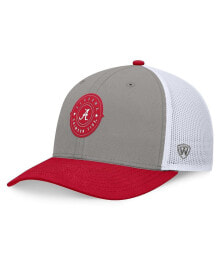 Купить мужские головные уборы Top of the World: Men's Gray/Crimson Alabama Crimson Tide Rob Trucker Adjustable Hat