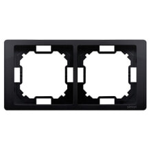 Розетки, выключатели и рамки kontakt-Simon Double frame 80.6 x 161 x 10mm metallic graphite (BMRC2 / 28)