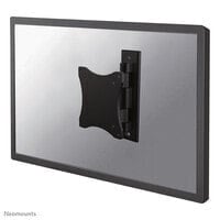 Neomounts tv/monitor wall mount - 75 x 75 mm - 100 x 100 mm - 0 - 90° - 0 - 90° - Aluminium - Black