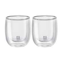 Glasses and glasses zwilling 39500-075 - Transparent - Borosilicate glass - Round - 2 pc(s) - Clear - 80 ml