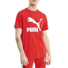 Puma Classics Logo Crew Neck Short Sleeve T-Shirt Mens Red Casual Tops 53008811 купить онлайн