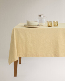 Jacquard leaf tablecloth