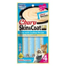 CHURU Skin&Coat Tuna with scallop recipe cat treat 4x14g