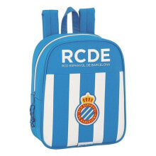 Детские школьные рюкзаки и ранцы для мальчиков школьный рюкзак для мальчика RCD Espanyol одно отделение, синий цвет