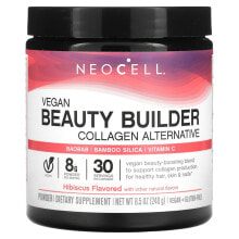 Витамины и БАДы для кожи neoCell, Vegan Beauty Builder, альтернативный коллаген, порошок из гибискуса, 240 г (8,5 унции)