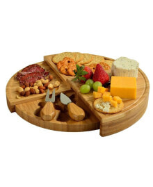 Florence Multilevel Transforming Bamboo Cheese Board with Tools
