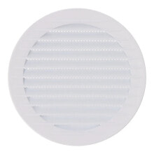 EDM Recessed round ventilation grille with mosquito net ABS 120 mm