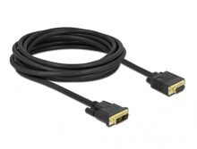 DeLOCK 86751 видео кабель адаптер 5 m DVI VGA (D-Sub) Черный