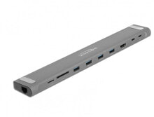 USB-концентраторы DeLOCK 87748 хаб-разветвитель USB 3.2 Gen 1 (3.1 Gen 1) Type-C Серый