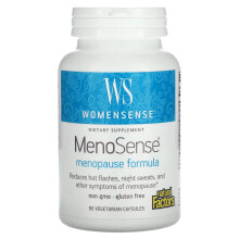 Витамины и БАДы для женщин Natural Factors, WomenSense, MenoSense, Menopause Formula, 90 Vegetarian Capsules
