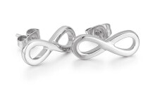 Ювелирные серьги fashion steel infinity earrings VWSE004 S