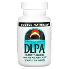 Source Naturals, DLPA (DL-фенилаланин), 750 мг, 60 таблеток