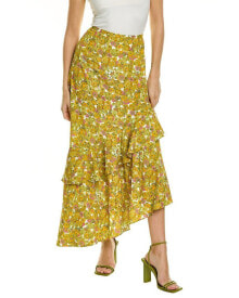 Купить женские юбки Ted Baker London: Ted Baker Asymmetrical Midi Skirt Women's Orange 0