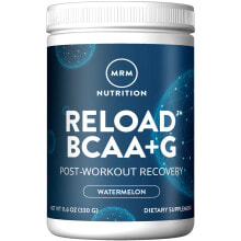 Аминокислоты mRM BCAA+G Reload Watermelon Комплекс BCAA для восстановления мышц, арбузный 330 г