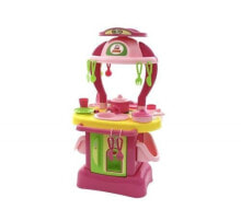 Детские кухни и бытовая техника набор "Кухня Изящная" от Polesie. В наборе 21 столовый аксессуар. Пластик. Розовый, зеленый.