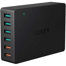 Купить зарядные устройства для стандартных аккумуляторов AUKEY: AUKEY Titan Series 60W USB Wall Charger