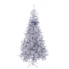 Christmas Tree Silver Metal Plastic 110 x 110 x 210 cm