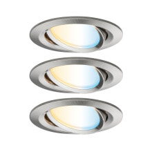 Комплект встраиваемых светодиодных светильников Paulmann EBL Nova Plus ZB Coin 92962 (умный дом) LED 3x7W