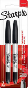 Sharpie Sharpie Marker Twin Tip Schwarz 2er Blister