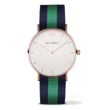 Мужские наручные часы с ремешком Мужские наручные часы с синим зеленым текстильным ремешком Paul Hewitt PH-SA-R-ST-W-NG-20 ( 39 mm)