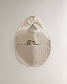 Le petit prince children's resin-coated bib