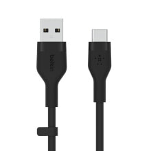 Computer connectors and adapters belkin Boost Charge USB-A to USB-C Silicon 3M Black - Digital