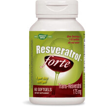 Антиоксиданты Nature's Way Resveratrol-Forte Ресвератрол для здоровья сердечно-сосудистой системы 60 гелевых капсул