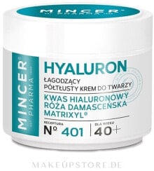 Beruhigende Anti-Falten Gesichtscreme mit Hyaluronsäure und Damaszener Rose 40+ - Mincer PharmaFolic Acid Face Cream