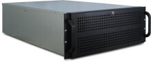 Комплектующие для телекоммуникационных шкафов и стоек inter-Tech IPC 4U-4129-N Cтойка Черный, Серый 88887206