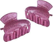 Haarspangen-Set rosa mit Glitzer 2 St. - Lolita Accessories