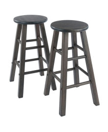 Winsome element 2-Piece Wood Counter Stool Set