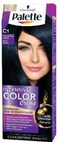 Краска для волос schwarzkopf Palette Intensive Cream Color С1 Перманентная крем-краска для волос, оттенок темно-синий черный