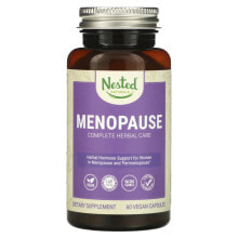 Витамины и БАДы для нормализации гормонального фона nested Naturals, Menopause Complete Herbal Care, 60 веганских капсул