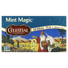 Celestial Seasonings, Mint Magic Herbal Teas, Caffeine Free, 20 Tea Bags, 1.4 oz (41 g) (Discontinued Item)