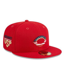 New Era men's Red Cincinnati Reds 2023 Fourth of July 59FIFTY Fitted Hat