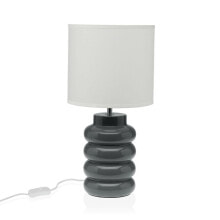 Desk lamp Versa Grey Ceramic 60 W 20 x 40 cm