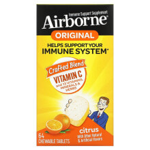 Витамин С ЭйрБорн, взрыв витамина C, с цитрусовым вкусом, 64 жевательных таблетки