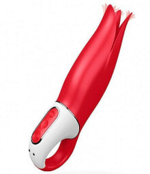 Wasserdichter Klitoris-Vibrator mit flatternden Lamellen rot - Satisfyer Vibes Power Flower Vibrator